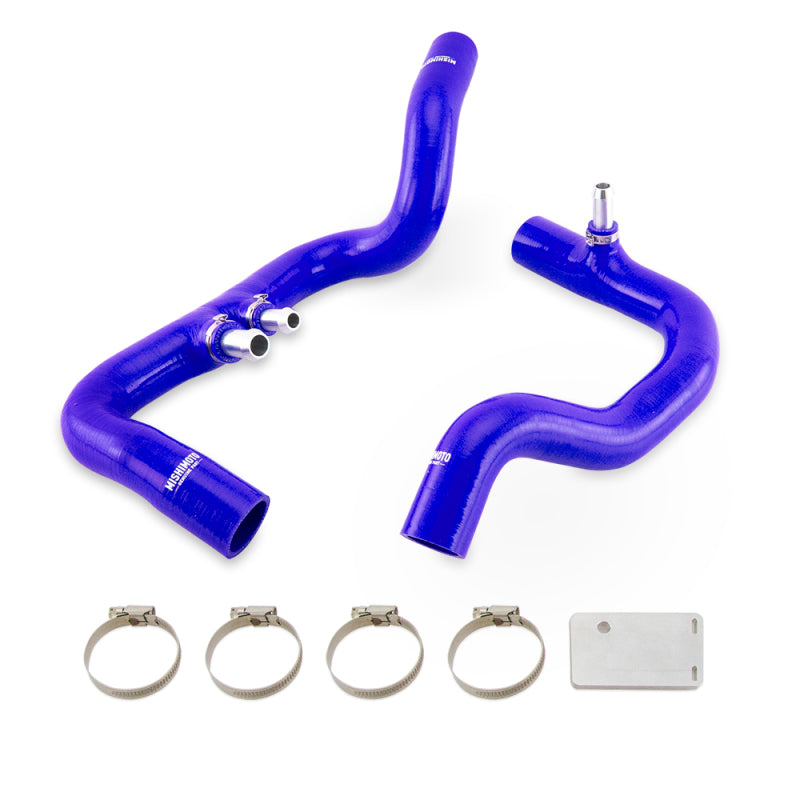 Kit de tuyaux de refroidissement de radiateur en silicone bleu Mishimoto 2018+ Jeep Wrangler JL / Gladiator JT 3,6 L AT