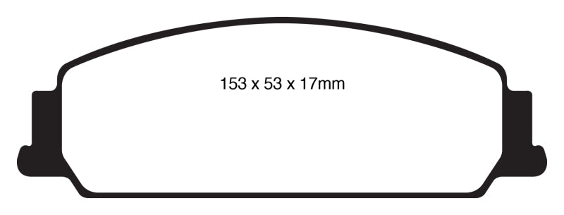 Plaquettes de frein avant EBC 08-10 Pontiac G8 3.6 Bluestuff