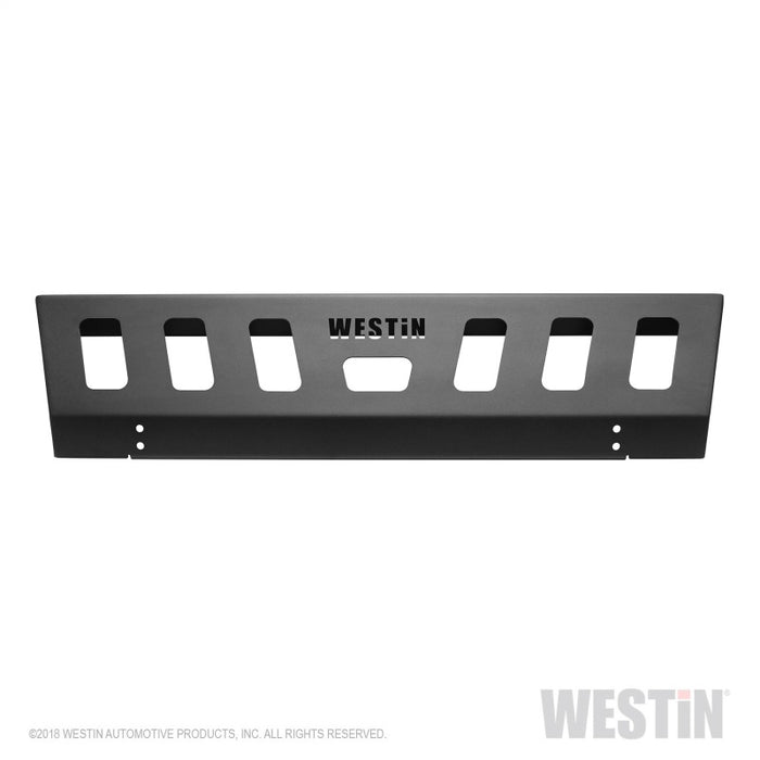 Plaque de protection pour pare-chocs avant Westin 18-19 Jeep Wrangler JL – Noir texturé