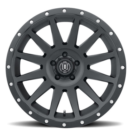 Roue ICON Compression 20x10 6x135 -19mm Offset 4.75inBS Noir Satin