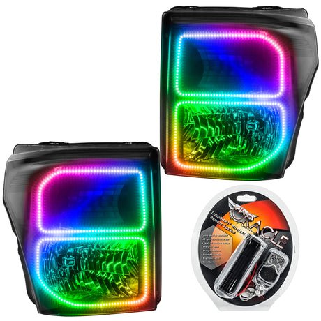Oracle 11-16 Ford F250/350 LED HL - Noir - ColorSHIFT VOIR LA GARANTIE
