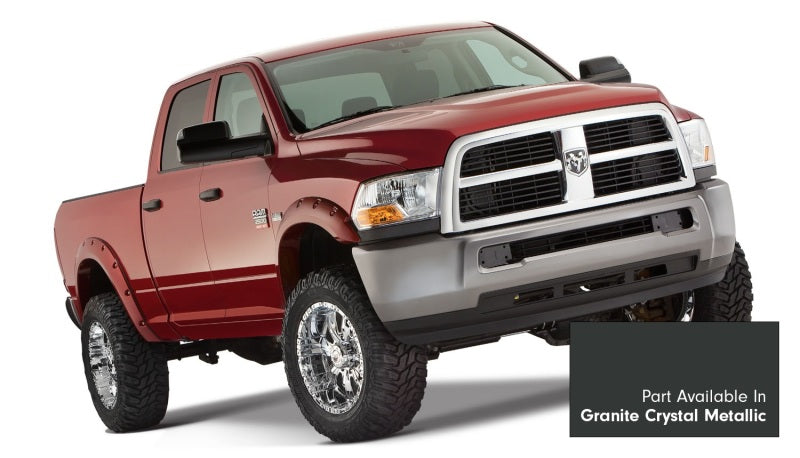 Bushwacker 20-22 Ram 1500 (sauf Rebel/TRX) 76,3/67,4 pouces Lit Pkt Style Flares 4 pièces - Grnite Cryst Met