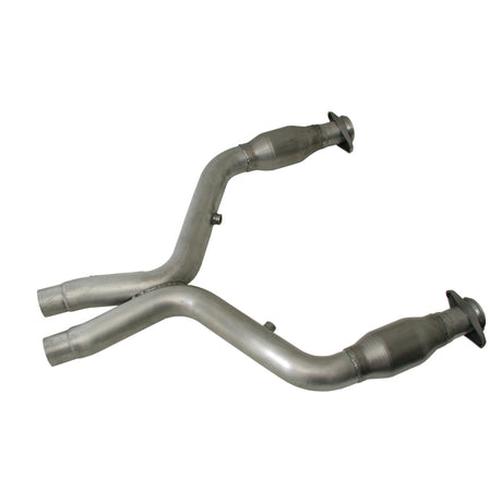 BBK 11-14 Mustang 5.0 Short Mid X Pipe avec convertisseurs catalytiques 3.0 pour collecteurs à tube long BBK