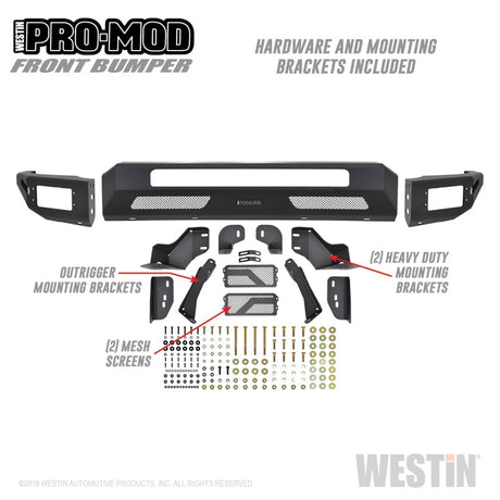 Pare-chocs avant Westin Pro-Mod Super Duty pour Ford F-250/350/450/550 2011-2016