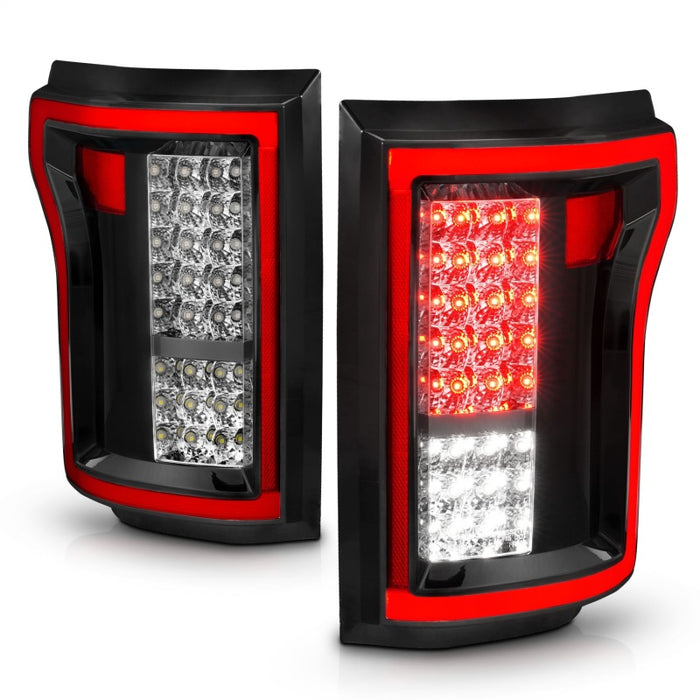 ANZO 2015-2016 Ford F-150 LED Taillights Red/Clear