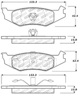 Plaquettes de frein StopTech Performance