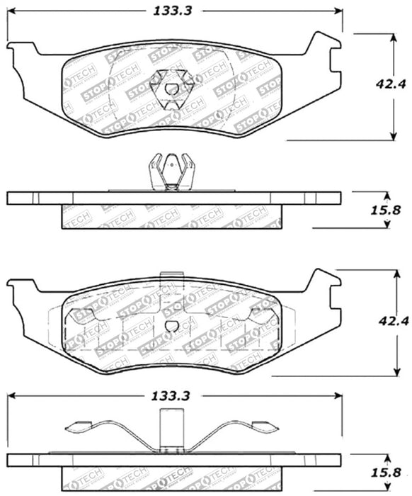 Plaquettes de frein StopTech Performance