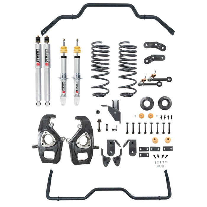 Kit d'abaissement Belltech 2019+ RAM 1500 2WD/4WD avec amortisseurs Street Performance - 3-4 pouces à l'avant, 4-5 pouces à l'arrière