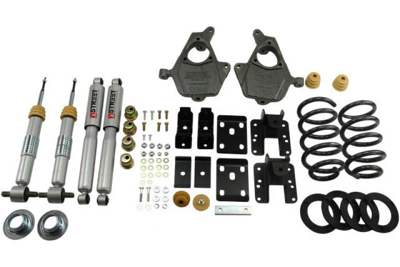 KIT D'ABAISSEMENT Belltech 14 Chev/GM 1500 Ext/Crw Cab 2WD 3" ou 4" Ft/5" ou 6" Rr avec amortisseurs