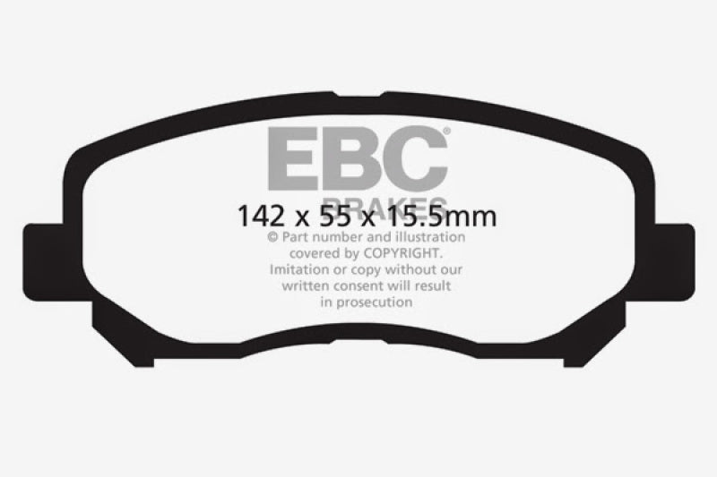 Plaquettes de frein avant EBC 12+ Mazda CX-5 2 Ultimax2