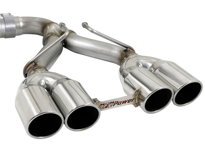 Échappement Cat-Back aFe Rebel Series 2,5 pouces en acier inoxydable 304 avec embout poli 18-20 Jeep Wrangler (JL)
