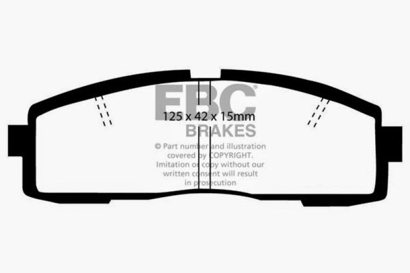 Plaquettes de frein arrière EBC 86-92 Toyota Supra 2.8 Redstuff