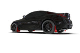 Bavette garde-boue Rally Armor 2022+ Subaru BRZ / 2022+ Toyota GR86 Red UR avec logo noir