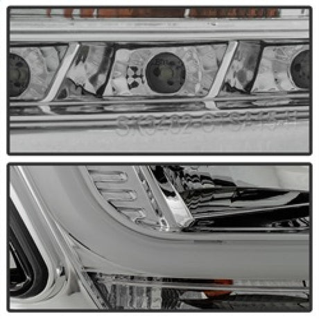 Phares de projecteur Spyder Chevy Tahoe / Suburban 2015-2016 - DRL LED - Chrome PRO-YD-CTA15-DRL-C