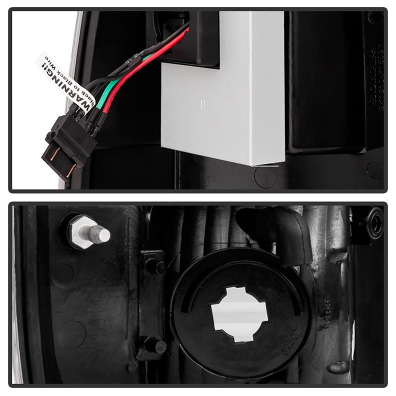 Feux arrière à LED Spyder Ford Super Duty 08-15 Noir ALT-YD-FS07-LED-BK