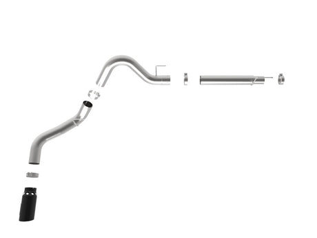 Système d'échappement arrière à gros alésage 409 SS DPF pour Ford F-150 V6-3.0L (td) 2021 aFe