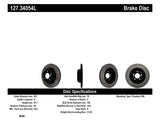 Rotor arrière gauche fendu et percé StopTech 00-03 pour BMW M5 (E39)
