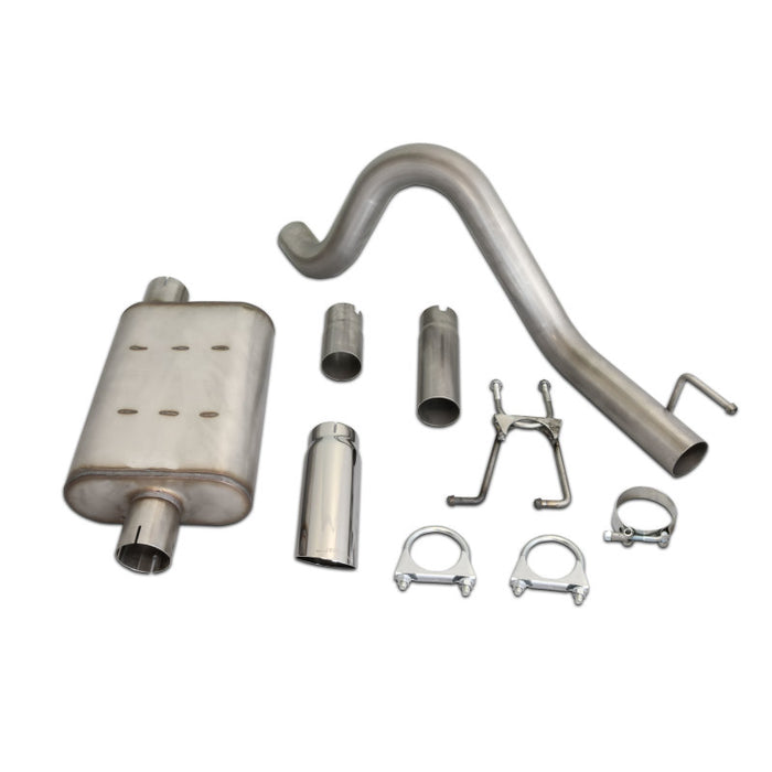 JBA 87-96 Jeep Wrangler YJ 2,5 L/4,0 L/4,2 L 304SS Échappement Cat-Back à sortie arrière simple