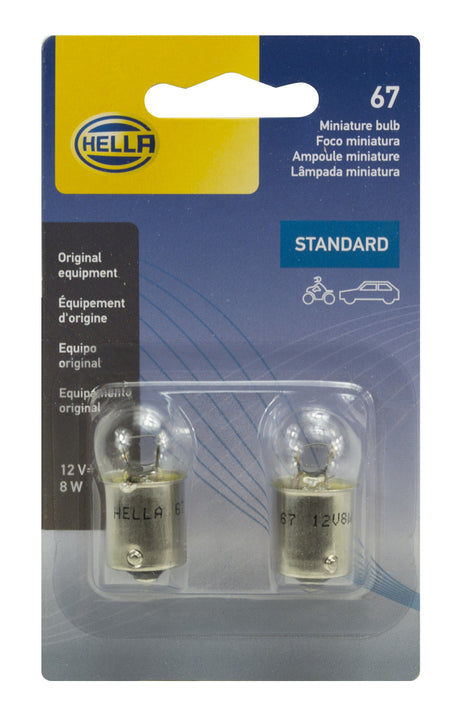 Ampoule Hella 67 12V 8W 4Cp Ba15S G6 (2)