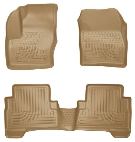 Revêtements de sol Husky Liners 2013 Ford Escape WeatherBeater Combo Tan