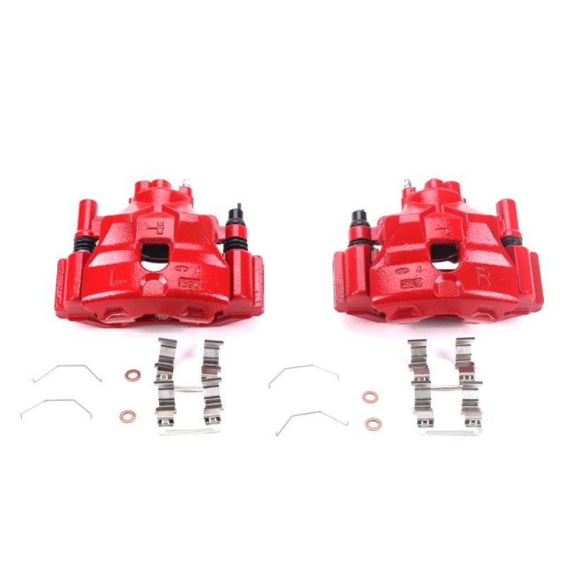 Étriers avant rouges Power Stop 03-05 Mazda 6 avec supports - Paire