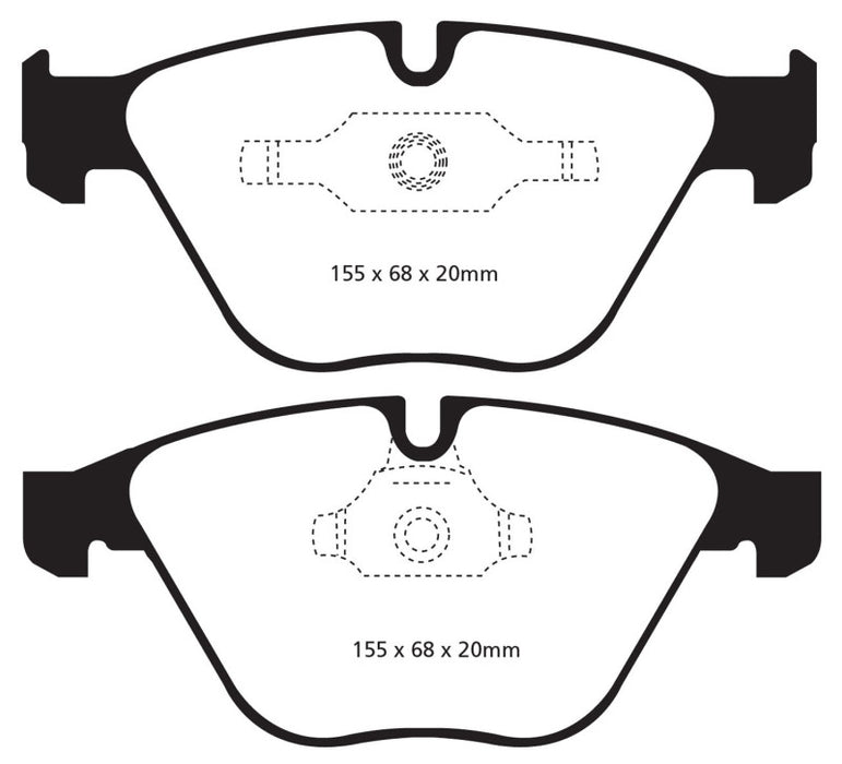 Plaquettes de frein avant Redstuff EBC 11+ pour BMW Z4 3.0 Twin Turbo iS (E89)