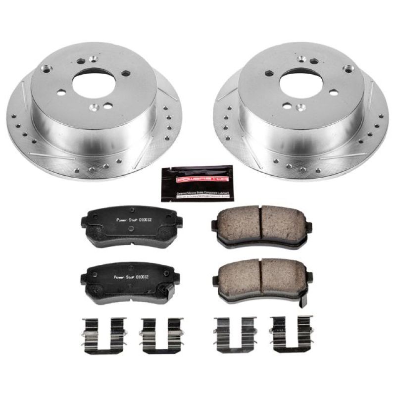 Kit de freins arrière Power Stop 06-07 Hyundai Accent Z23 Evolution Sport