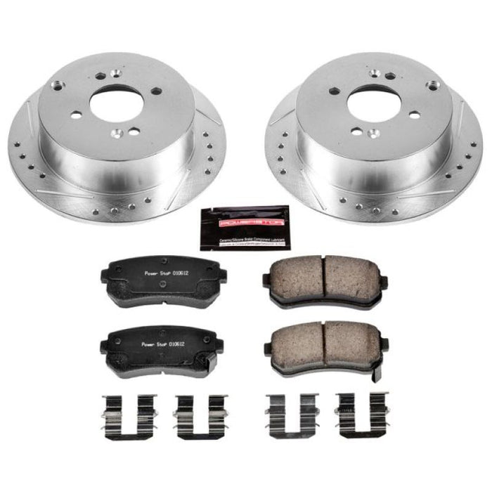 Kit de freins arrière Power Stop 06-07 Hyundai Accent Z23 Evolution Sport