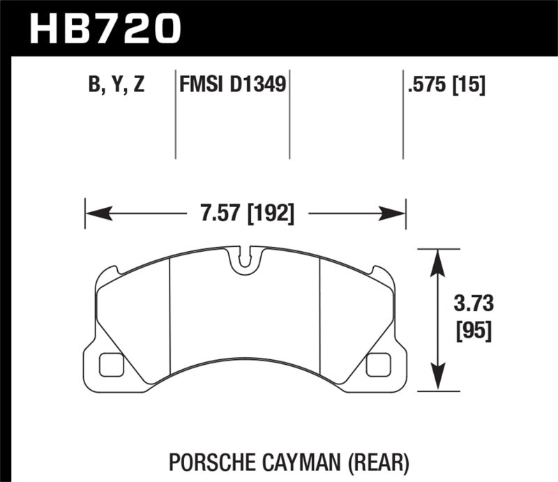 Plaquettes de frein avant en céramique pour Porsche Panamera 10-16 / Porsche Cayenne 08-15 Performance