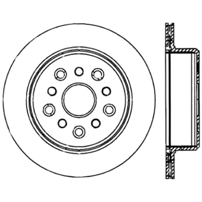 Rotor fendu StopTech Power Slot 5/93-98 Supra Turbo arrière droit SportStop CRYO