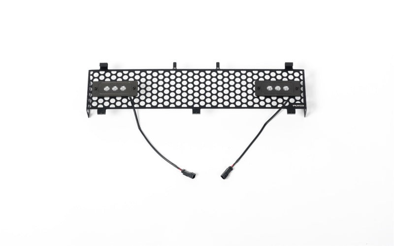 Putco 11-16 Ford SuperDuty - SS Black Punch Design avec Qté 2 - Inserts de grille de pare-chocs de barres lumineuses de 6 pouces