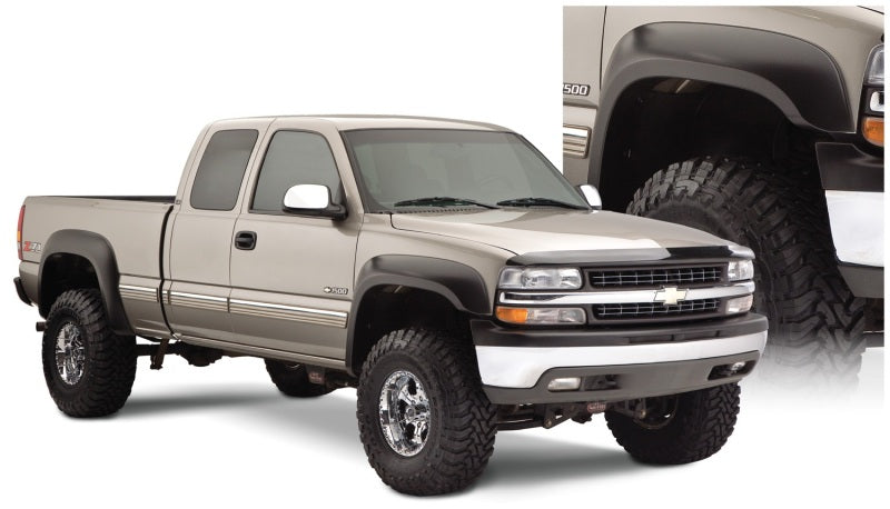 Bushwacker 07-07 Chevy Silverado 1500 Classic Fleetside Extend-A-Fender Style Flares 4 pièces - Noir