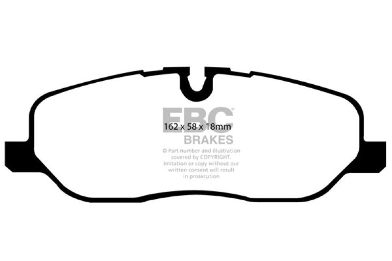 Plaquettes de frein avant extra-robustes EBC 05-10 Land Rover LR3 4.4