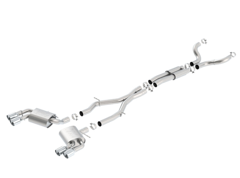 Borla Chevy 16-17 Camaro 6.2L ATAK Catback avec double embout (NPP) Sortie arrière double divisée