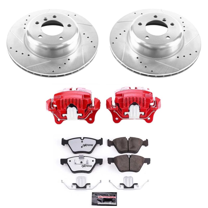 Power Stop 09-10 BMW Z4 Front Z26 Street Warrior Brake Kit w/Calipers