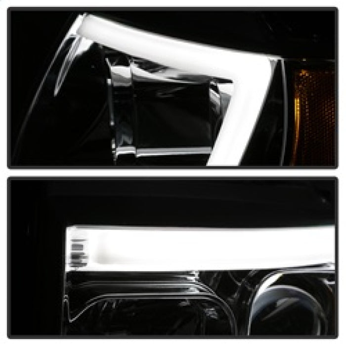 Phares de projecteur Spyder 99-04 Jeep Grand Cherokee - Barre lumineuse DRL LED - Chrome