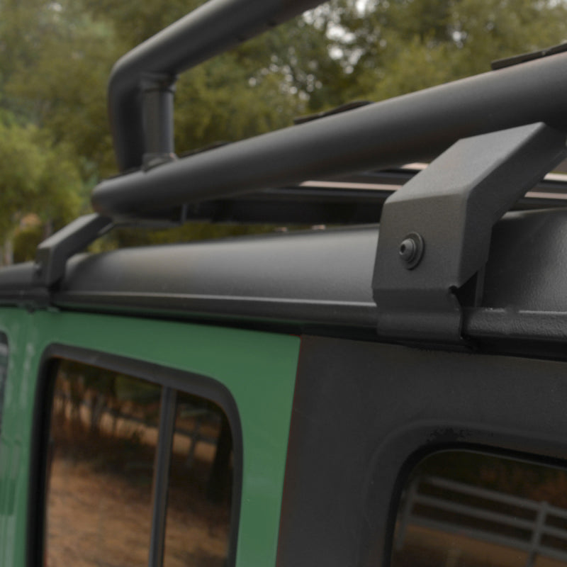 Kit de montage pour gouttière de pluie Go Rhino SRM Rack - 4 pièces (se monte sur la gouttière de pluie/rail d'égouttement d'usine)