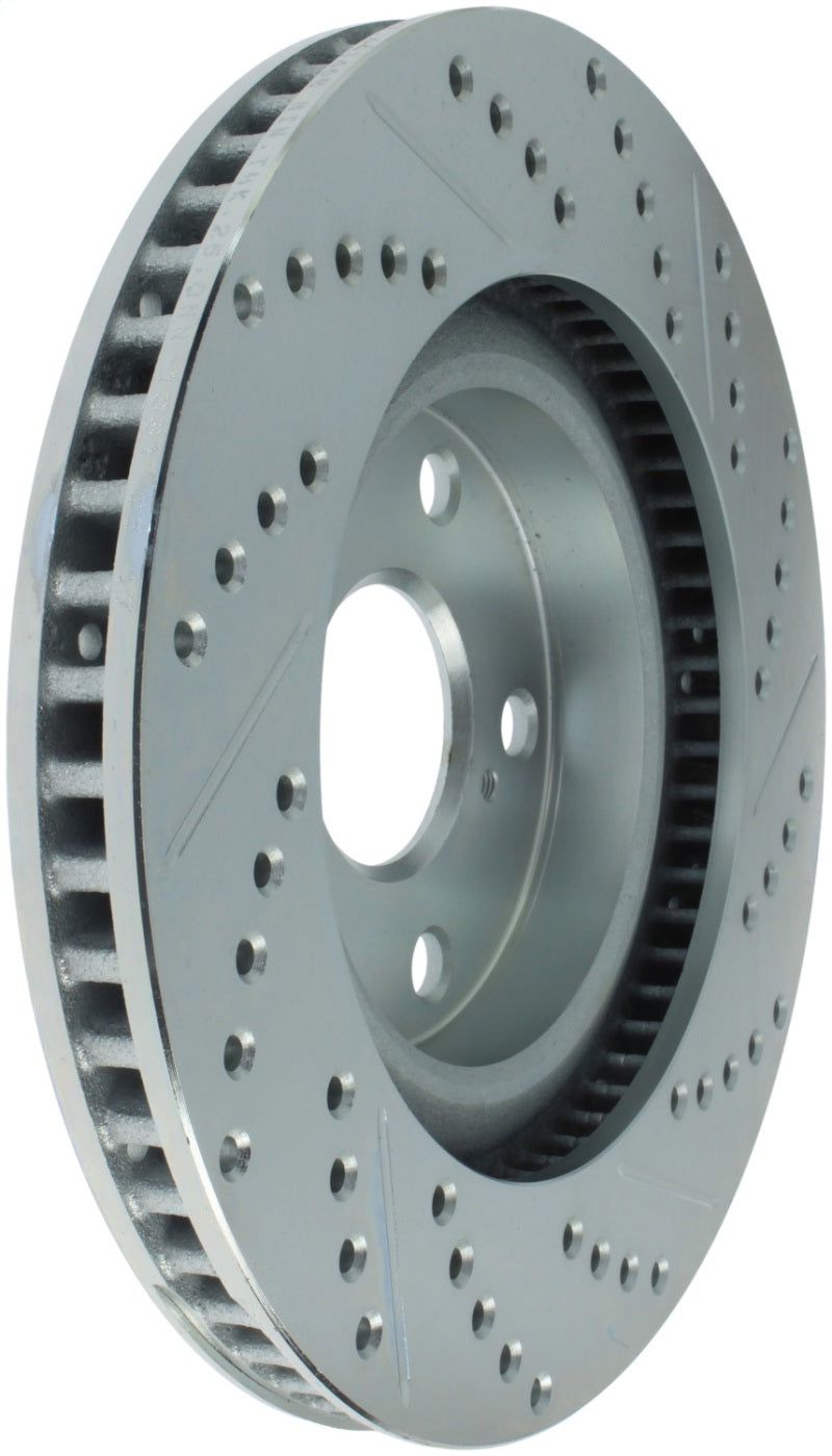 Rotor avant droit fendu et percé StopTech Select Sport 11-16 Toyota Avalon/ 11-17 Camry SportStop