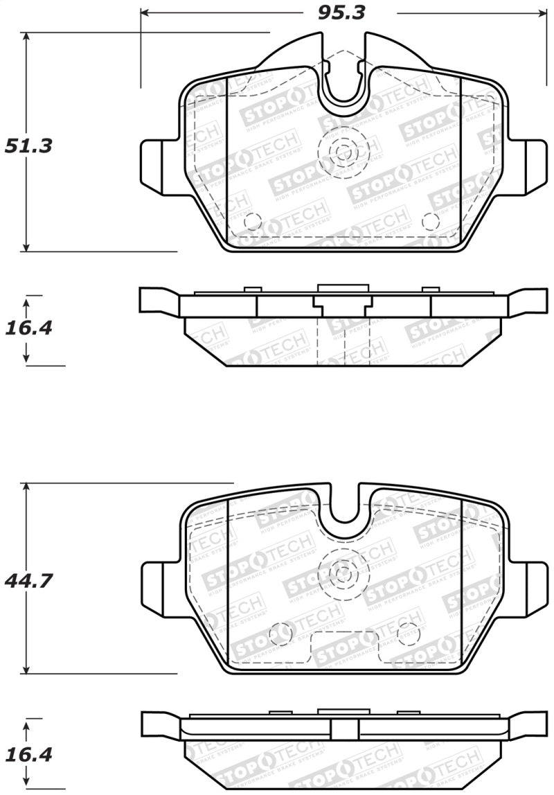 Plaquettes de frein StopTech Street