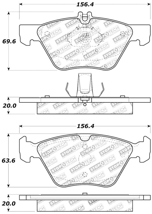 Plaquettes de frein StopTech Performance