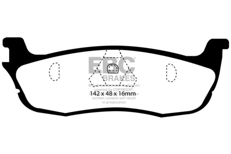 Plaquettes de frein arrière EBC Ultimax2 pour Ford Expedition 4.6 2WD 97-99