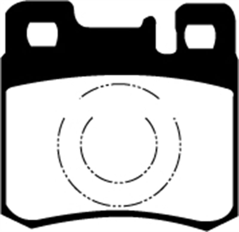 Plaquettes de frein arrière Redstuff EBC 98-00 Mercedes-Benz E300 TD 3.0 TD