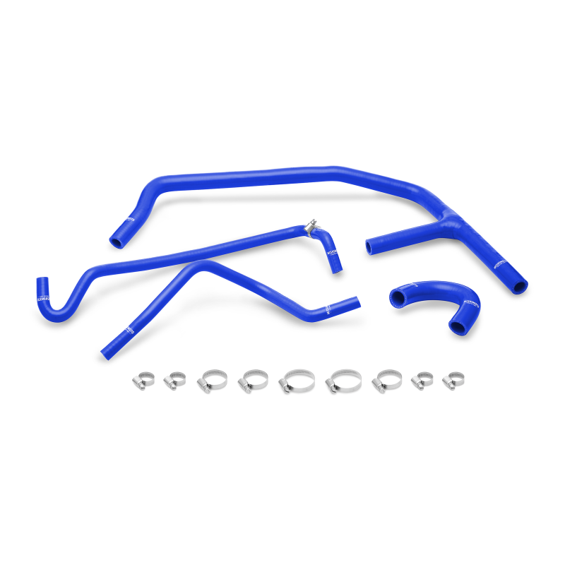 Kit de tuyaux auxiliaires en silicone bleu Mishimoto 15+ Ford Mustang EcoBoost