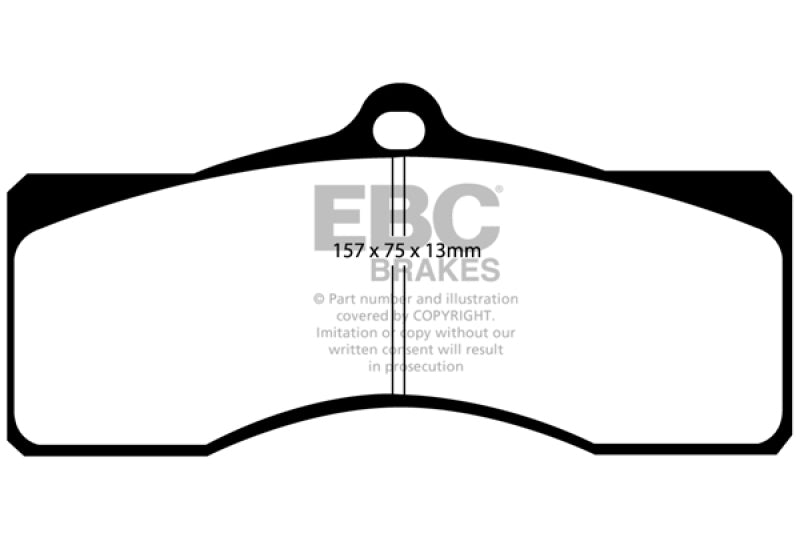 Plaquettes de frein avant EBC 68-69 Chevrolet Camaro (1ère génération) 4.9 Yellowstuff