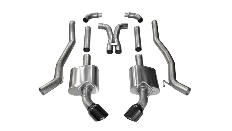 Corsa 10-15 Chevrolet Camaro SS 6,2 L V8 Manuel Noir Xtreme Cat-Back 3 pouces