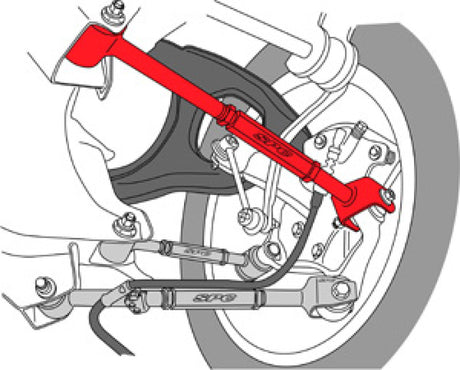 Bras de carrossage arrière réglable SPC Performance pour Honda Accord 08-10/Acura TSX/TL 09-10