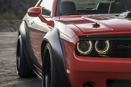 Élargisseurs d'ailes avant et arrière AVS 2008+ Dodge Challenger - Noir (4 pièces)