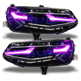 Oracle 19-21 Chevy Camaro LS/LT RGB+A Headlight DRL  Kit - ColorSHIFT w/ RF Controller