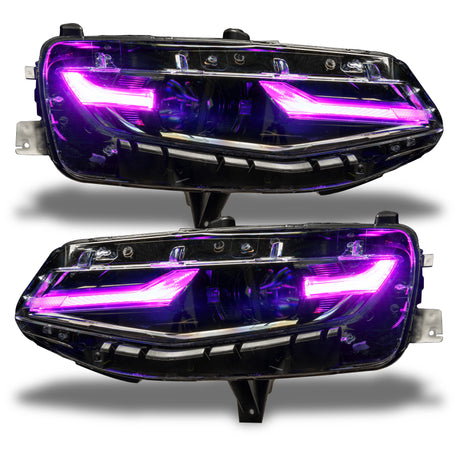 Oracle 19-21 Chevy Camaro LS/LT RGB+A Headlight DRL Kit - w/ Simple Controller