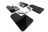 Rally Armor 21-25 Ford Bronco (Steel Bmpr + RB - NO Rptr/Sprt) Blk Mud Flap w/Red Logo